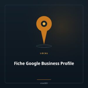 Repere de carte ambre, illustrant la refonte de fiche Google Business Profile