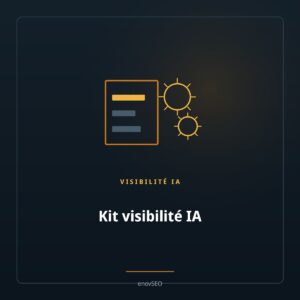 Document et rouages, illustrant la mise en oeuvre de la visibilite IA