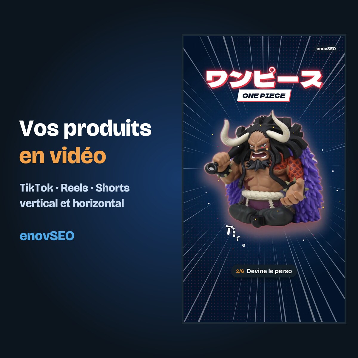 Vidéos TikTok, Reels et Shorts pour votre commerce