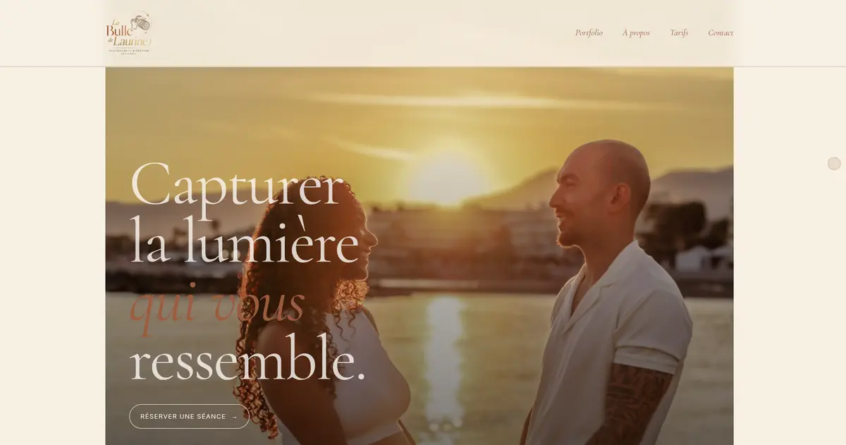 La Bulle de Laurine avant refonte : mise en page encadrée et ancien logo